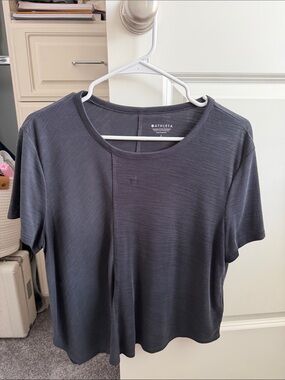 Athleta Women’s Short-Sleeve Crew Tee — Charcoal Gray